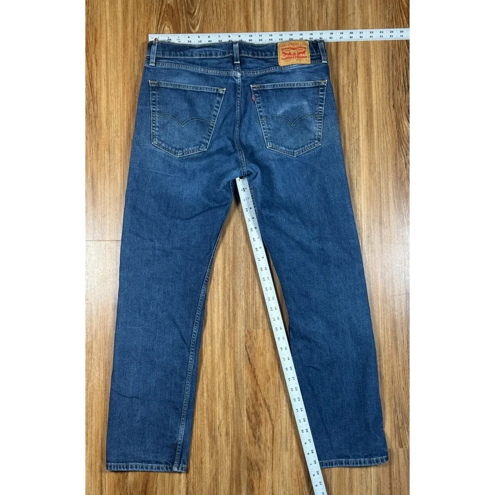 Levis 505 Jeans Mens Tag Size 36 x 32 Blue Denim 100% Cotton Straight - READ